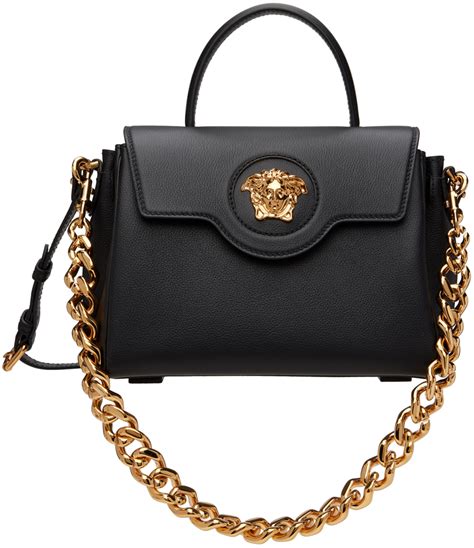 versace black cambridge satchel|Versace handbags.